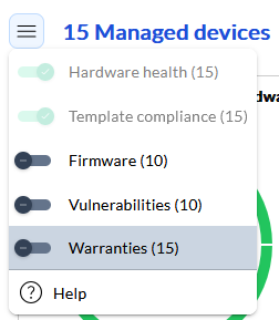 Ability to select other summary views