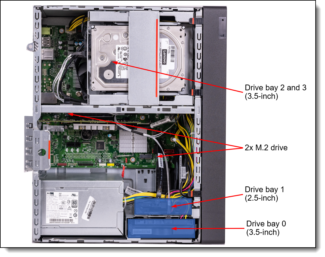 ST45 V3 drive bays (side view)