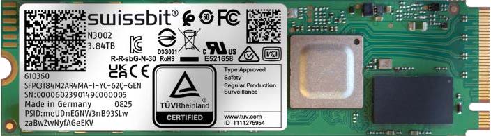 ThinkSystem M.2 N3002 Read Intensive NVMe PCIe 4.0 Industrial SSDs