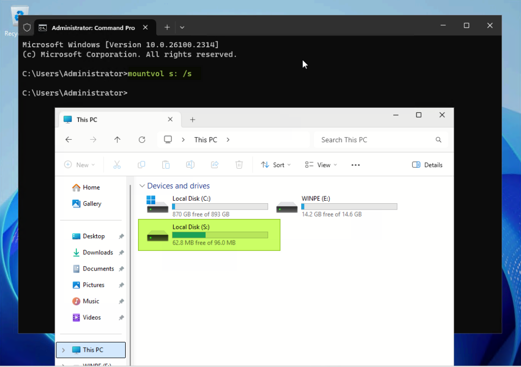 Mount EFI system partition